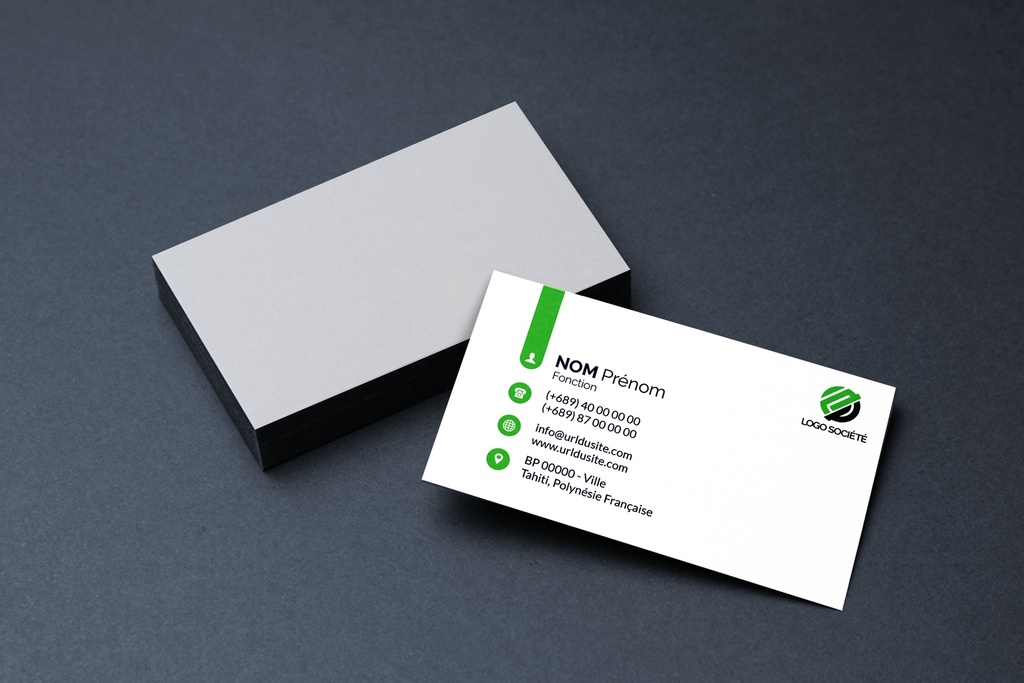 Carte de visite Recto (Pack de 300)